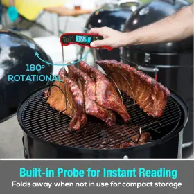 A-01 MEAT Dual Probe Thermometer Digital Food Alarm Cooking #3