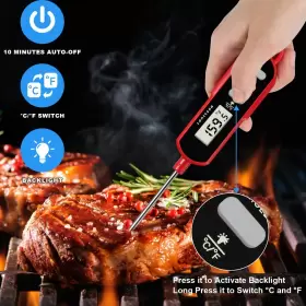 619185962807 LONICERA Digital Meat Thermometer Food Bread #3