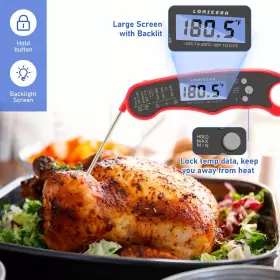 619185962821 LONICERA Digital Meat Thermometer Food Cooking #3