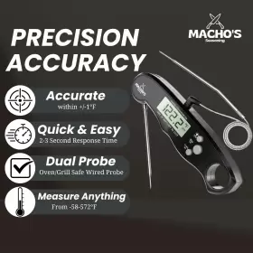 198168347379 MACHOS SEASONING Dual Probe Digital Meat Wired #2