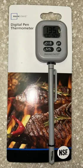 895175717763 MAINSTAYS Pen Digital Kitchen Thermometer