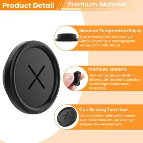 MEAT-PROBE-GROMMET-BL-3P MARRTEUM Rubber Grill Thermometer #3
