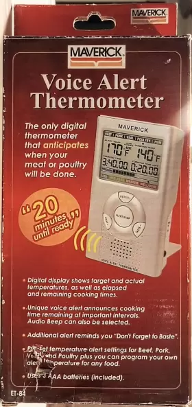 ET-84 MAVERICK Redo Chek Roast Alert Digital Thermometer
