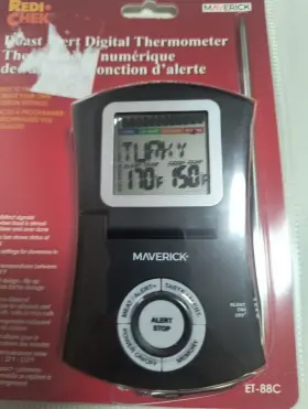 ET-88C MAVERICK Redi Chek Roast Alert Digital Thermometer #2