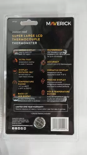 PT-51 Maverick Lcd Thermocouple Thermometer #2