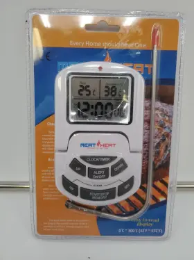603404805167 MEAT HEAT Thermometer Meter Probe Timer Grill