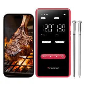 2AYOTME MEATMEET Wireless Meat Thermometer Digital Dual Wi Fi