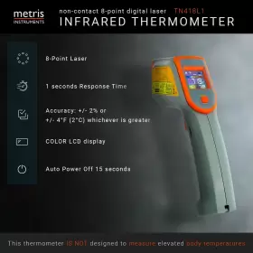 860003831458 METRIS INSTRUMENTS Digital Infrared Thermometer #2