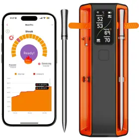 MS8E-02 MEUULTY Smart Bluetooth Wireless Meat Thermometer Lcd