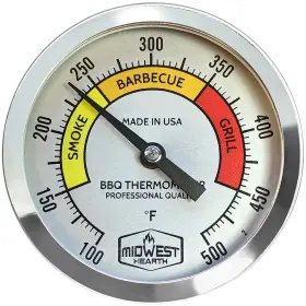 645360706911 MIDWEST HEARTH Bbq Smoker Thermometer Stem Dial