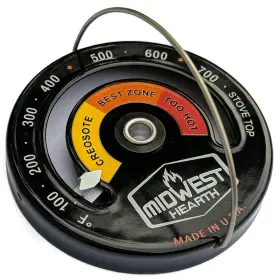 645360707215 MIDWEST HEARTH Wood Stove Thermometer Magnetic #2