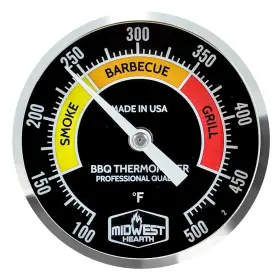645360707604 MIDWEST HEARTH Bbq Grill Thermometer Zones