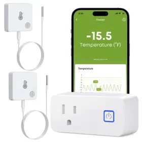B0C3RC2QVK MOCREO Wifi Refrigerator Thermometer Freezer Alarm