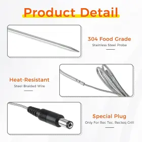 Rt-mtprb MOOTVGOO Pack Temperature Meat Probe Rec Recteq Wood #3
