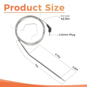 752349319885 MOOTVGOO Pack Meat Thermometer Probe Steel #2
