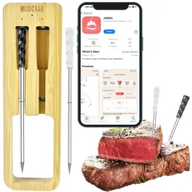 689999258977 MUSICRAB Bluetooth Meat Thermometer Wireless