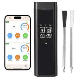 502339 MZYSKJ Dual Probe Wireless Meat Thermometer Digital