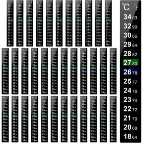 8291 NICFAKY Digital Temperature Sticker Adhesive Thermometer