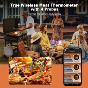860012186419 NIGOGOR Wireless Meat Thermometer Grilling #2