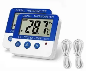 614134699513 NITHING Fridge Freezer Thermometer Memory High