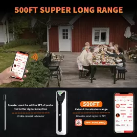 794414717912 NOLOFOD Wireless Meat Thermometer Bluetooth #2