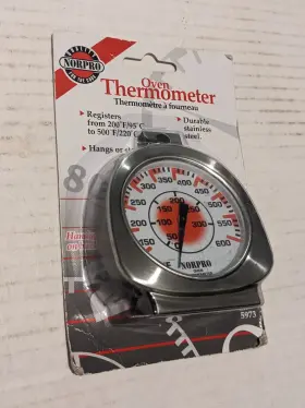 5973 NORDIC PRODUCTS INC Norpro Steel Oven Thermometer Hangs