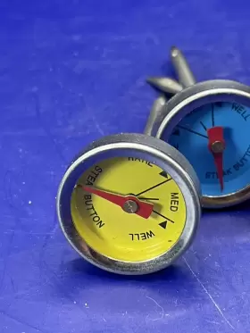 5984 NORPRO Mini Steak Thermometers Steel Set Grill Oven Pan #3