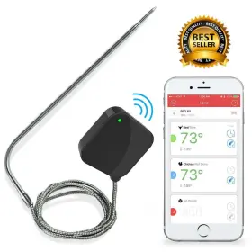 PWIRBBQ40.5 NUTRICHEF Smart Bluetooth Grill Thermometer Alarm