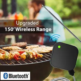 PWIRBBQ40.9 NUTRICHEF Smart Bluetooth Bbq Thermometer Probe #2