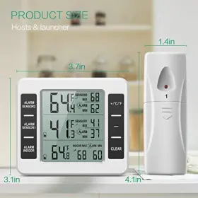 713482643831 ORIA Refrigerator Thermometer Wireless Digital #3