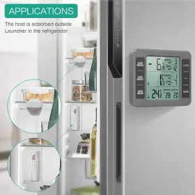 B095HC2J2R ORIA Refrigerator Thermometer Wireless Digital #2