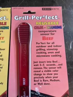 085628150924 OSCARWARE Grill Fect Changing Thermometer Beef #2