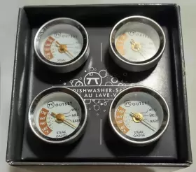 F804 OUTSET Steak Thermometers Metallic Set #2