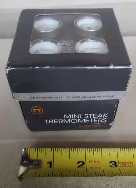 F804 OUTSET Steak Thermometers Metallic Set