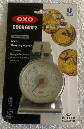 719812043371 OXO Grips Dial Oven Thermometer Steel Chefs