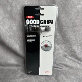 F-1051105 OXO Grips Leave Meat Thermometer Steel