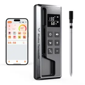 669423113065 PANECEIA Wireless Meat Thermometer Digital