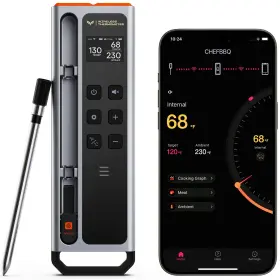 767461926521 PANECEIA Meat Thermometer Wireless Bluetooth