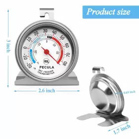774882081227 PECULA Pack Refrigerator Thermometer Dial Deg #3