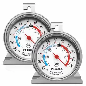 774882081227 PECULA Pack Refrigerator Thermometer Dial Deg