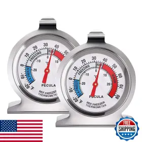 B089NLQ7SF PECULA Pack Refrigerator Thermometer Classic