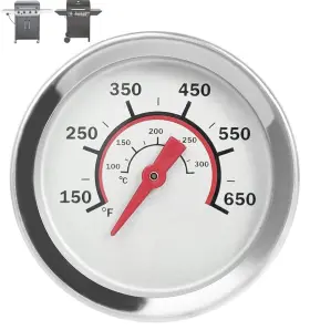 G432-8L00-W1 PETKAO Lid Temperature Gauge Charbroil