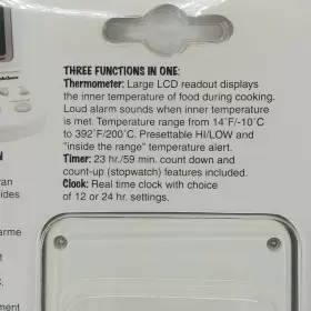 047188307552 POLDER Tools Kitchen Thermometer Timer Clock Box #3