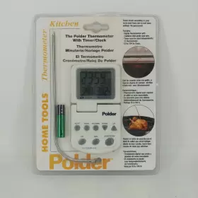 047188307552 POLDER Tools Kitchen Thermometer Timer Clock Box
