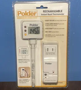 THM-225 POLDER Rechargeable Instand Thermometer Digital Lcd