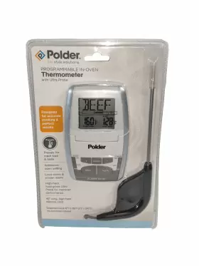 THM-308-90 POLDER Deluxe Preset Oven Thermometer Ultra Probe
