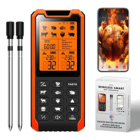 WDJ1044-C12 PRAVETTE Smart Bluetooth Meat Thermometer Food
