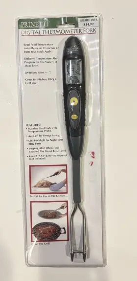 C14A-0129 PRINETTI Digital Meat Thermometer Fork Barbecue