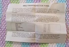 BBQ-390 PRODUCTS Thermometer Fork Battery #3