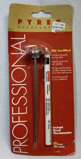 17002 PYREX Meat Poultry Thermometer Nos